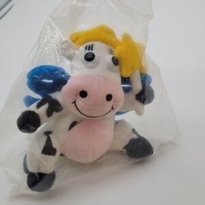 New in Bag Kraft Singles Dairy Fairy‎ Cow Stuffed Animal 6"